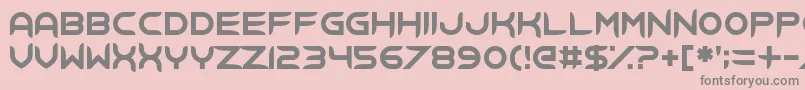 フォントXide – ピンクの背景に灰色の文字