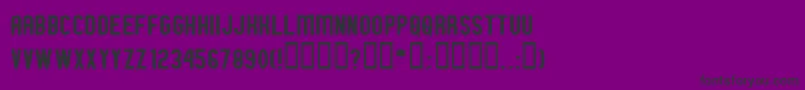 Шрифт GmExpNorm – чёрные шрифты на фиолетовом фоне