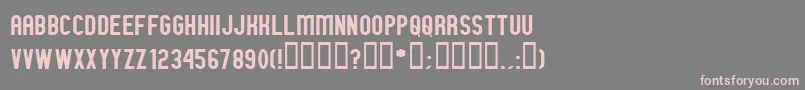 GmExpNorm Font – Pink Fonts on Gray Background