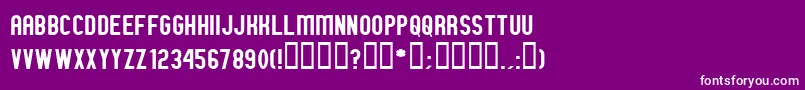 GmExpNorm Font – White Fonts on Purple Background