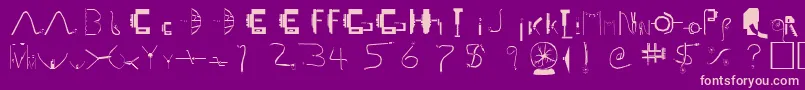 LiveWire Font – Pink Fonts on Purple Background