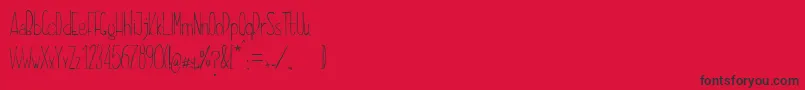 Police DayonaElegant – polices noires sur fond rouge