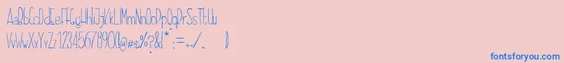DayonaElegant Font – Blue Fonts on Pink Background