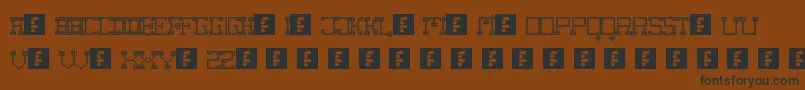 FatCowboySquare Font – Black Fonts on Brown Background