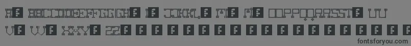 FatCowboySquare Font – Black Fonts on Gray Background