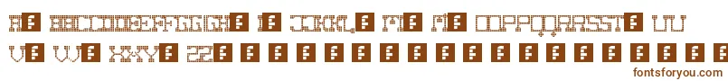 FatCowboySquare Font – Brown Fonts on White Background