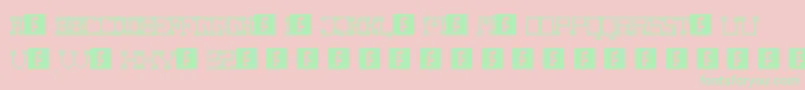 FatCowboySquare Font – Green Fonts on Pink Background