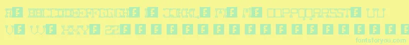 More about FatCowboySquare Font FatCowboySquare Font – Green Fonts on Yellow Background