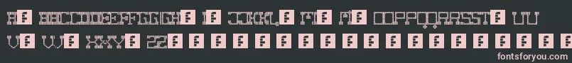 FatCowboySquare Font – Pink Fonts on Black Background