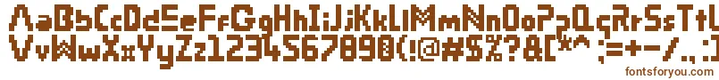 PixRiddim Font – Brown Fonts on White Background