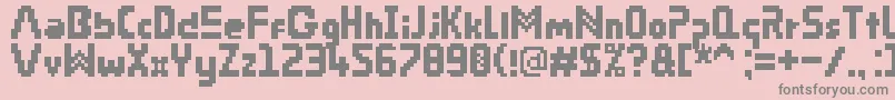 PixRiddim Font – Gray Fonts on Pink Background