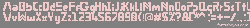 PixRiddim Font – Pink Fonts on Gray Background