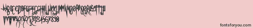 Uglymann Font – Black Fonts on Pink Background