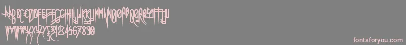 Uglymann Font – Pink Fonts on Gray Background