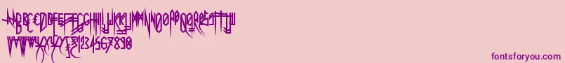 Uglymann Font – Purple Fonts on Pink Background