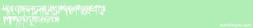 Uglymann Font – White Fonts on Green Background