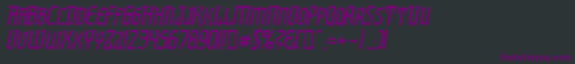 Presti Font – Purple Fonts on Black Background