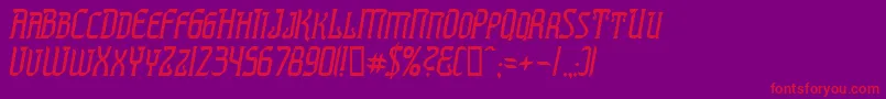 Presti Font – Red Fonts on Purple Background