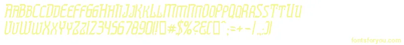 Presti Font – Yellow Fonts on White Background