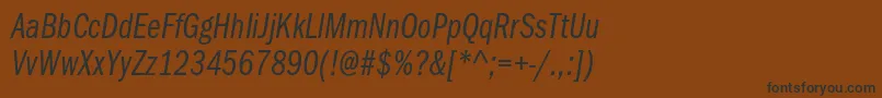 ItcfranklingothicstdBkcpit Font – Black Fonts on Brown Background