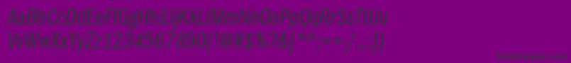ItcfranklingothicstdBkcpit Font – Black Fonts on Purple Background