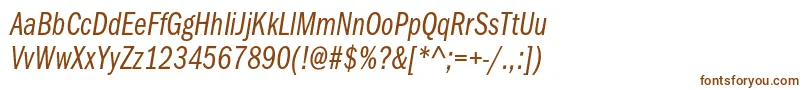 ItcfranklingothicstdBkcpit Font – Brown Fonts on White Background