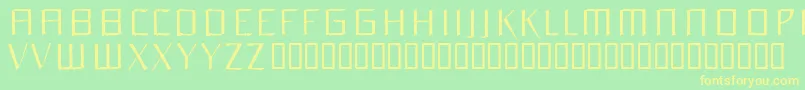 Orchideelight Font – Yellow Fonts on Green Background