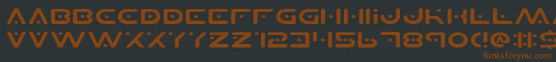 Planetsv2e Font – Brown Fonts on Black Background