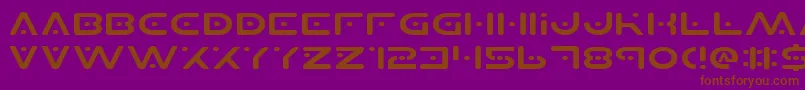 Planetsv2e Font – Brown Fonts on Purple Background