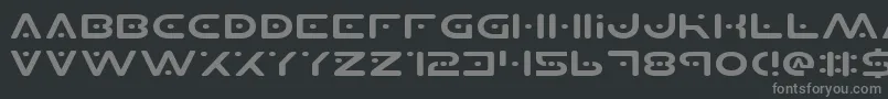 Planetsv2e Font – Gray Fonts on Black Background