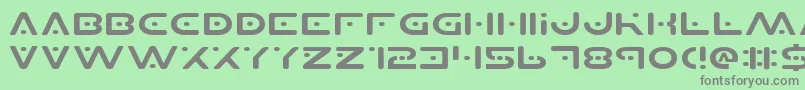 Planetsv2e Font – Gray Fonts on Green Background