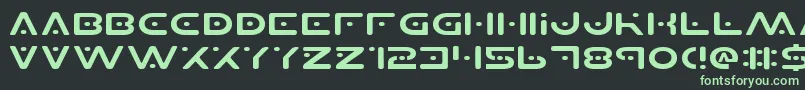 Planetsv2e Font – Green Fonts on Black Background