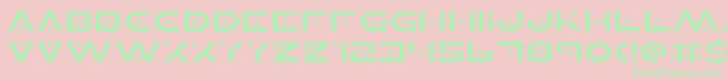 Planetsv2e Font – Green Fonts on Pink Background