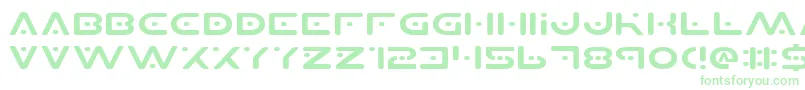 Planetsv2e Font – Green Fonts on White Background