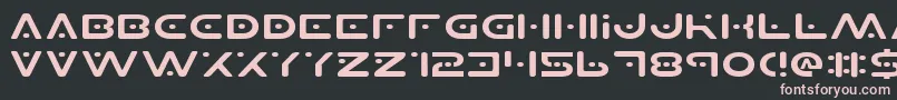 Planetsv2e Font – Pink Fonts on Black Background