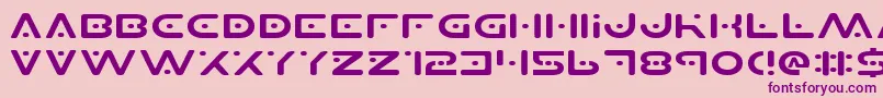 Planetsv2e Font – Purple Fonts on Pink Background