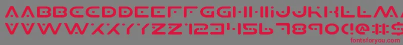 Planetsv2e Font – Red Fonts on Gray Background