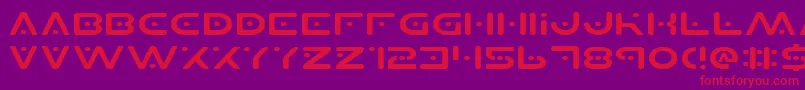 Planetsv2e Font – Red Fonts on Purple Background