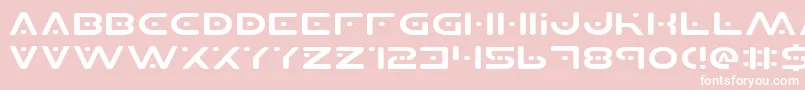 Planetsv2e Font – White Fonts on Pink Background