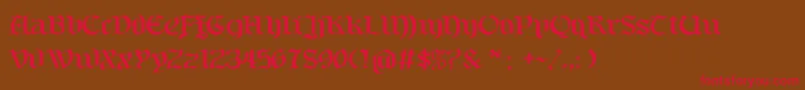 Bayern Font – Red Fonts on Brown Background