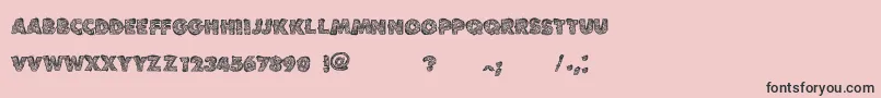 Подробнее о шрифте VtksLoveandpeace Шрифт VtksLoveandpeace – чёрные шрифты на розовом фоне