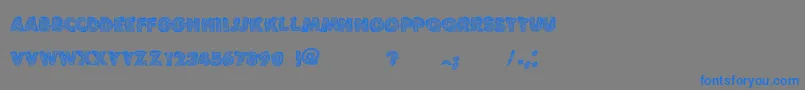 VtksLoveandpeace Font – Blue Fonts on Gray Background
