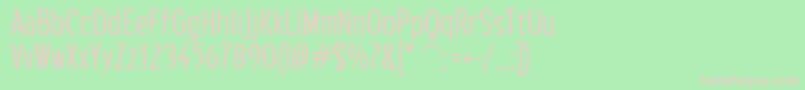 Susanna Font – Pink Fonts on Green Background
