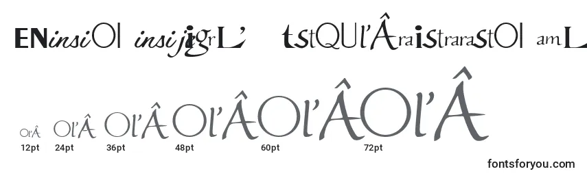 Größen der Schriftart LogosmylГЁnefarmerregular