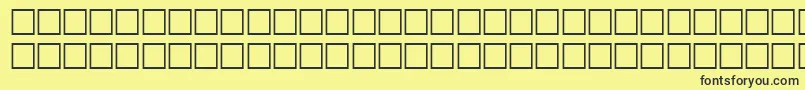 EggshellRegular Font – Black Fonts on Yellow Background