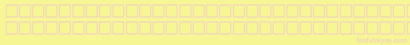 Шрифт EggshellRegular – розовые шрифты на жёлтом фоне