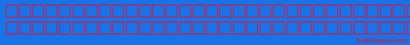EggshellRegular Font – Red Fonts on Blue Background
