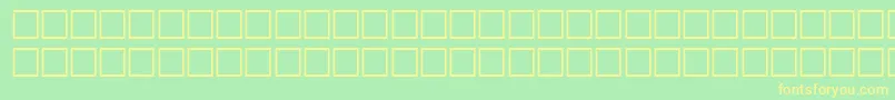 EggshellRegular Font – Yellow Fonts on Green Background