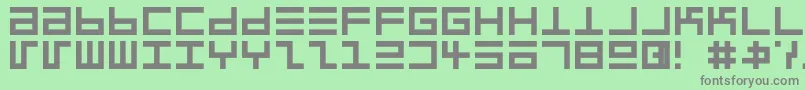 Eppserg Font – Gray Fonts on Green Background