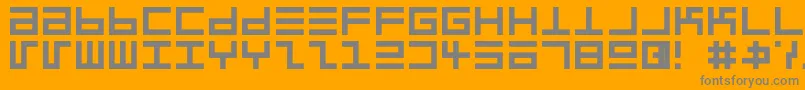 Eppserg Font – Gray Fonts on Orange Background